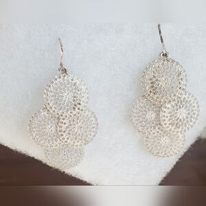 Magnolia Grace Axelle Chandelier Earrings, Silver, Lightweight